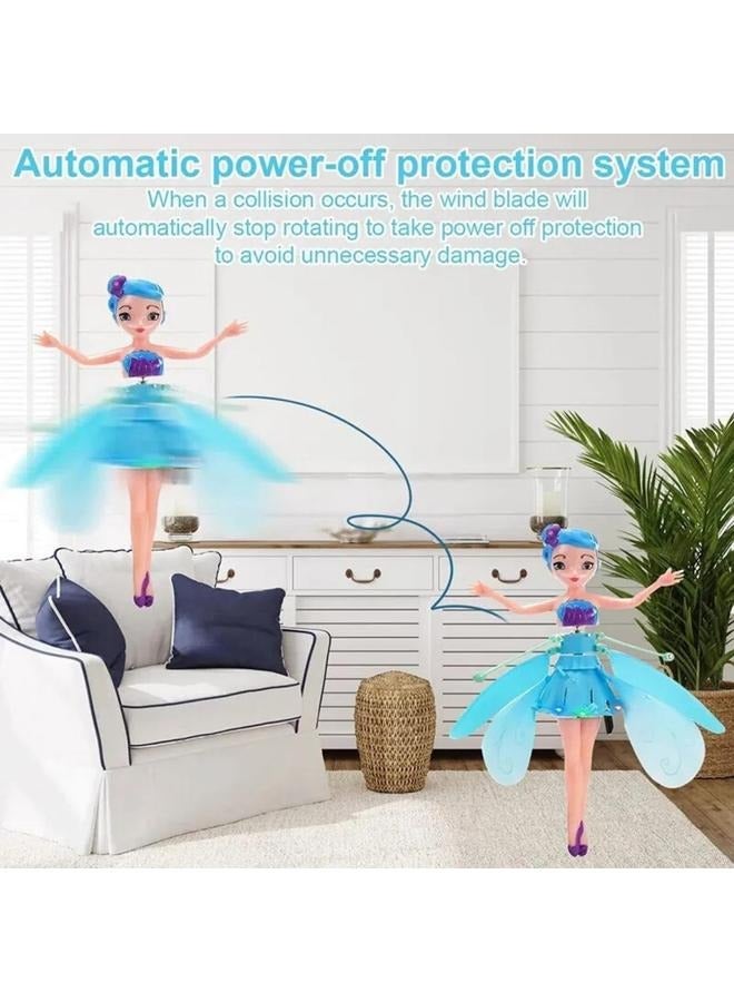 Magical Flying Fairy Doll, Hand Sensor Control, USB Powered Magic Flying Fairy, Sky Dancers Flying Toy, Rainbow Glitter Flying Princess Doll Indoor, Fairy Doll for Girls Boys (Random Color)  - Image 3