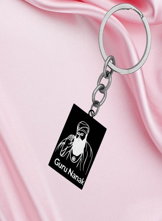M Men Style Religious Punjabi Sikhism Sikh Sardar God Black Stainless Steel Keyring Keychain For Bike Car Office Home Girls Boys Friends Parents Key Chain SKey202504 - Image 4