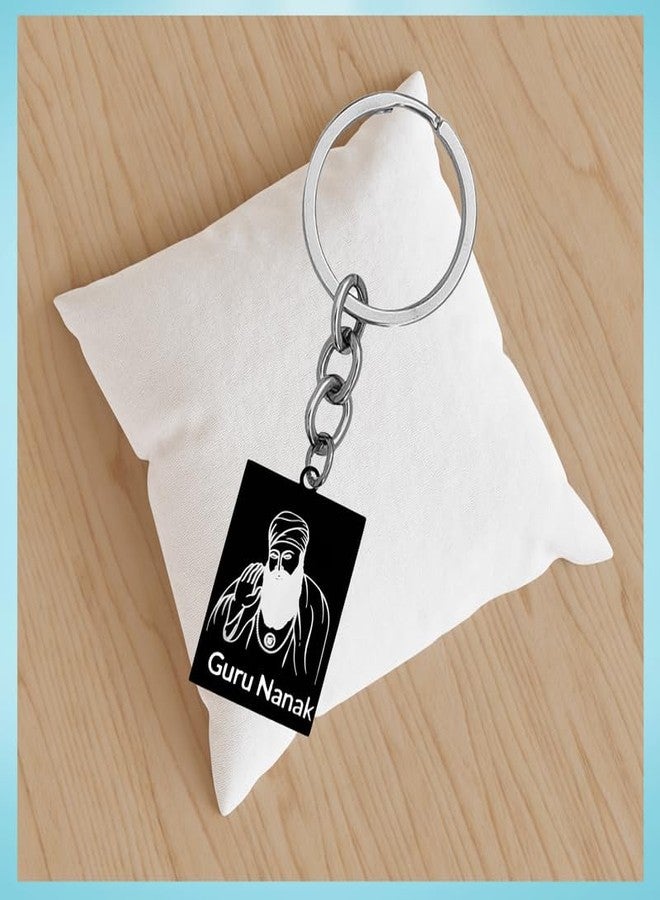 M Men Style Religious Punjabi Sikhism Sikh Sardar God Black Stainless Steel Keyring Keychain For Bike Car Office Home Girls Boys Friends Parents Key Chain SKey202504 - Image 3