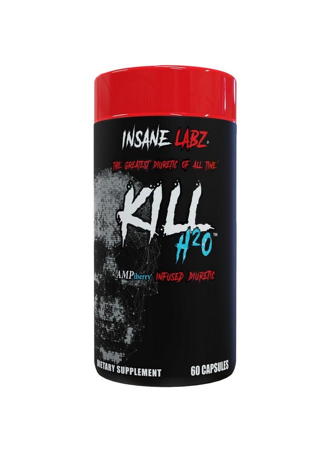 Insane Labz Kill H2O, AMPiberry Infused Diuretic, Reduce Water Retention and Bloating Relief with Dandelion Root and Green Tea Extract, 20 Servings - Image 1