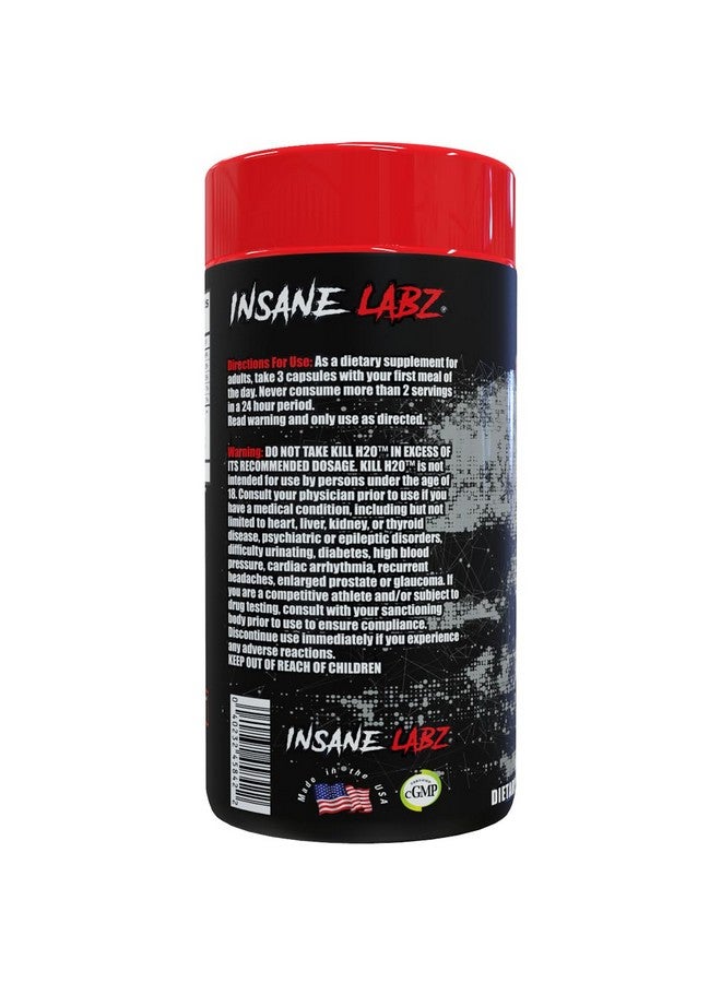 Insane Labz Kill H2O, AMPiberry Infused Diuretic, Reduce Water Retention and Bloating Relief with Dandelion Root and Green Tea Extract, 20 Servings - Image 3