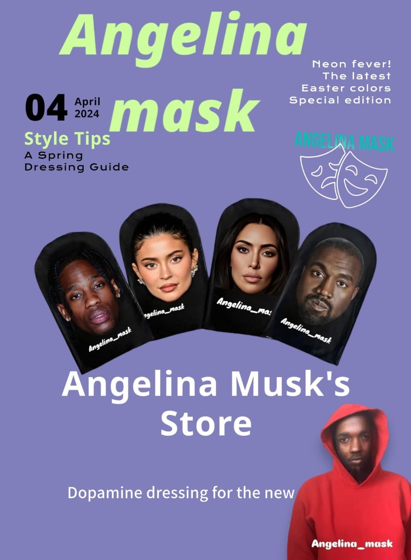 Angelina_mask Masquerade masks celebrity mask Kanye West  - Image 4