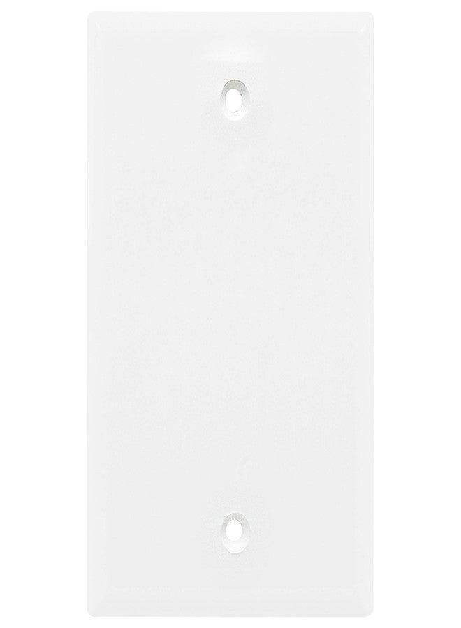 Power Gear Single Blank Wall Plate Cover, 1 Gang, Outlet Covers, 3.1” x 4.9”, Light Switch Cover, Screws Included, White, 44746 - Image 1
