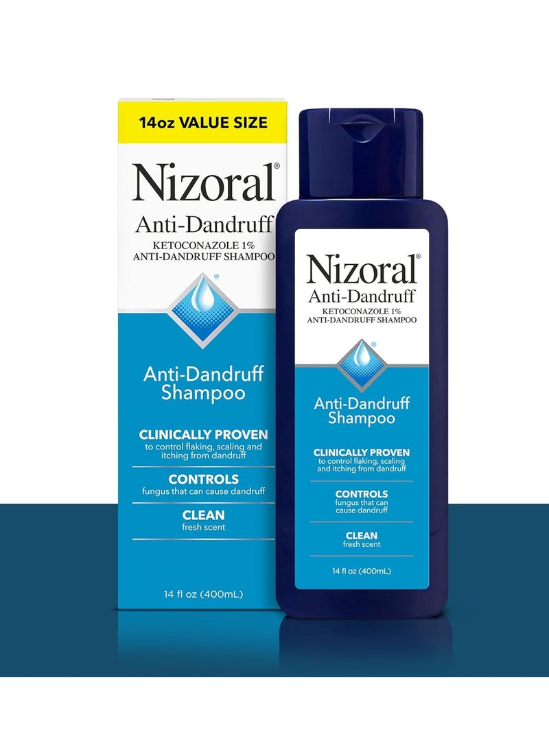 Nizoral Nizoral Anti-Dandruff Shampoo with 1% Ketoconazole, Fresh Scent, 14 Fl Oz  - Image 2