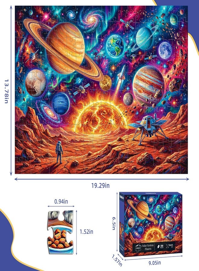 OSBOO Puzzles for Kids Ages 6-8 8-10, 200 Piece Jigsaw Puzzles for Kids and Adults - Solar System Planets, Learning Educational Puzzles Toys for Boys and Girls - Image 5
