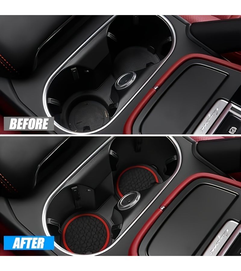 10pcs Antislip Cup Coaster Mat Waterproof Dustproof Car Interior Beverage Holder Universal - Image 4
