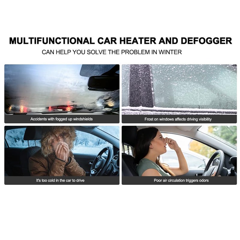 MASO 12V 500W Car Heater,Car Defroster,Truck Fan Heating Warmer Demister For Vehicle RV SUV - Image 4