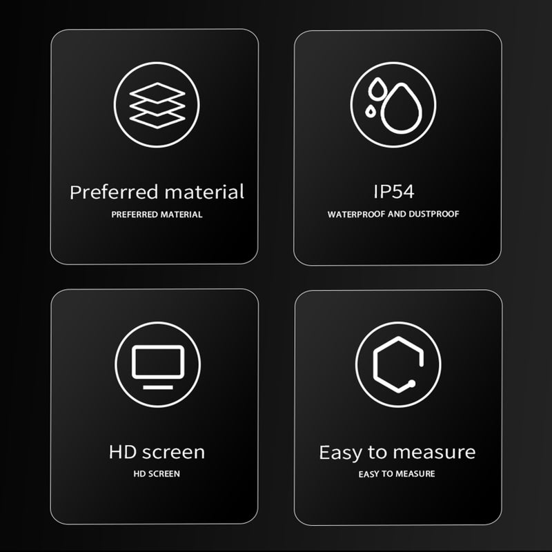 مُعَدِّل الزاوية الرقمي، مقياس الزاوية الرقمي مع شاشة LCD صغيرة ومغناطيس، مقياس مائل ومقياس زاوية مائي للتصميم الخشبي والاتصالات السلكية واللاسلكية والسيارات، اللون الأخضر المُتَوَارِس - Image 5
