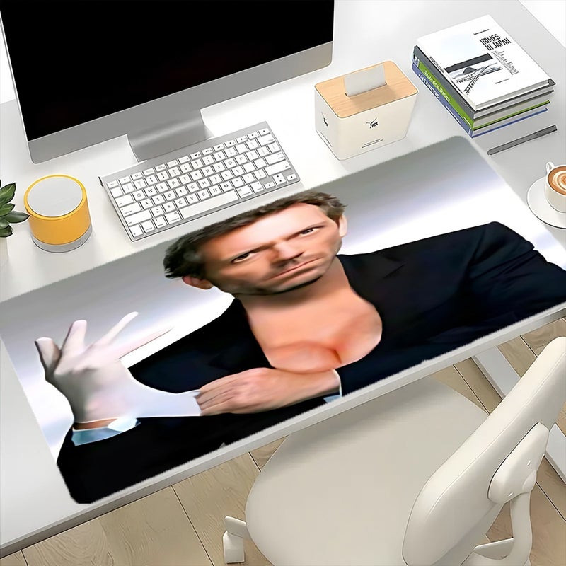 1pc Dr House Mouse Pad 23 6x11 8 Inches Non Slip Long Lasting Desk Mat For Office Essential Work Supplies Perfect For Pc Use Great Valentine New Year Gift For Computer Users - Image 3