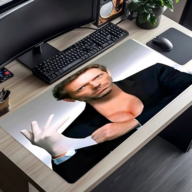 1pc Dr House Mouse Pad 23 6x11 8 Inches Non Slip Long Lasting Desk Mat For Office Essential Work Supplies Perfect For Pc Use Great Valentine New Year Gift For Computer Users - Image 5