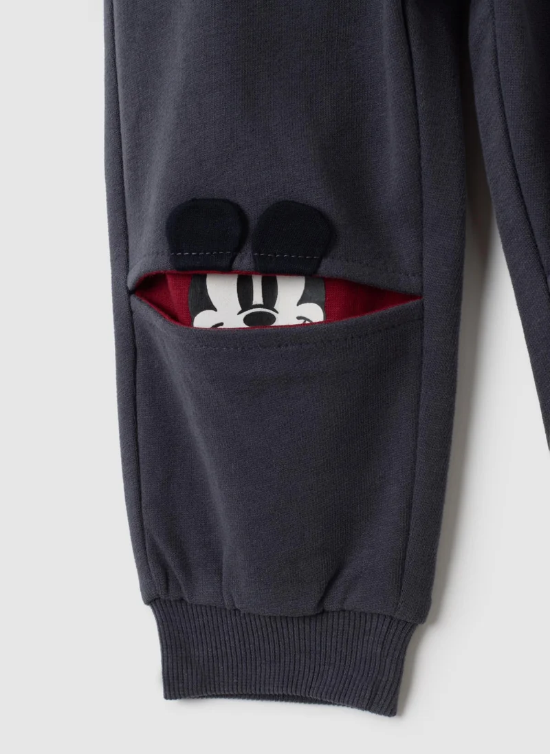 او في اس CHILDREN'S REGULAR FIT BLACK PURE COTTON TROUSERS