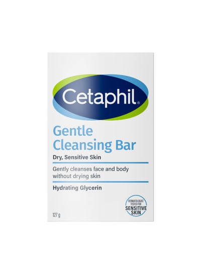 Cetaphil Gentle Cleansing Bar, Face And Body Wash For Men And Women, Dry To Normal Sensitive Skin, Unscented 127grams