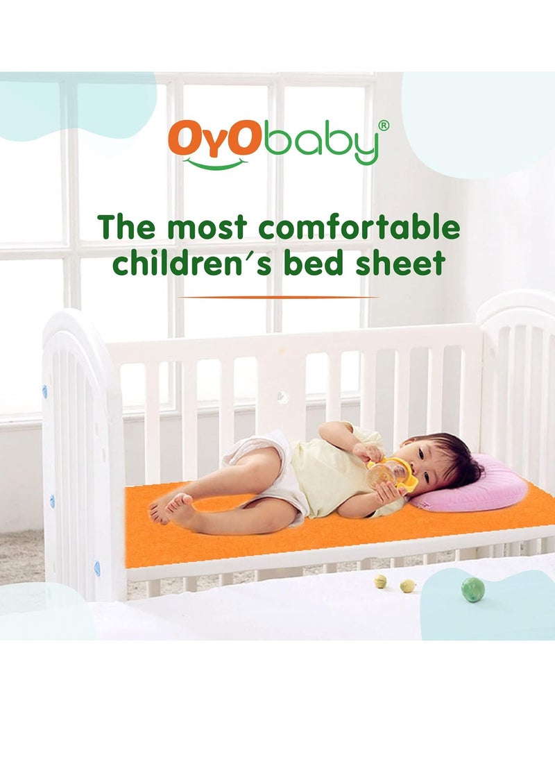 OYO BABY Extra Absorbent
  Waterproof Baby Dry Sheet Extra-Large Size (200x140cm) | Quick Dry Sheet for
  Bed Protector, Soft & Breathable | Plum - Image 3
