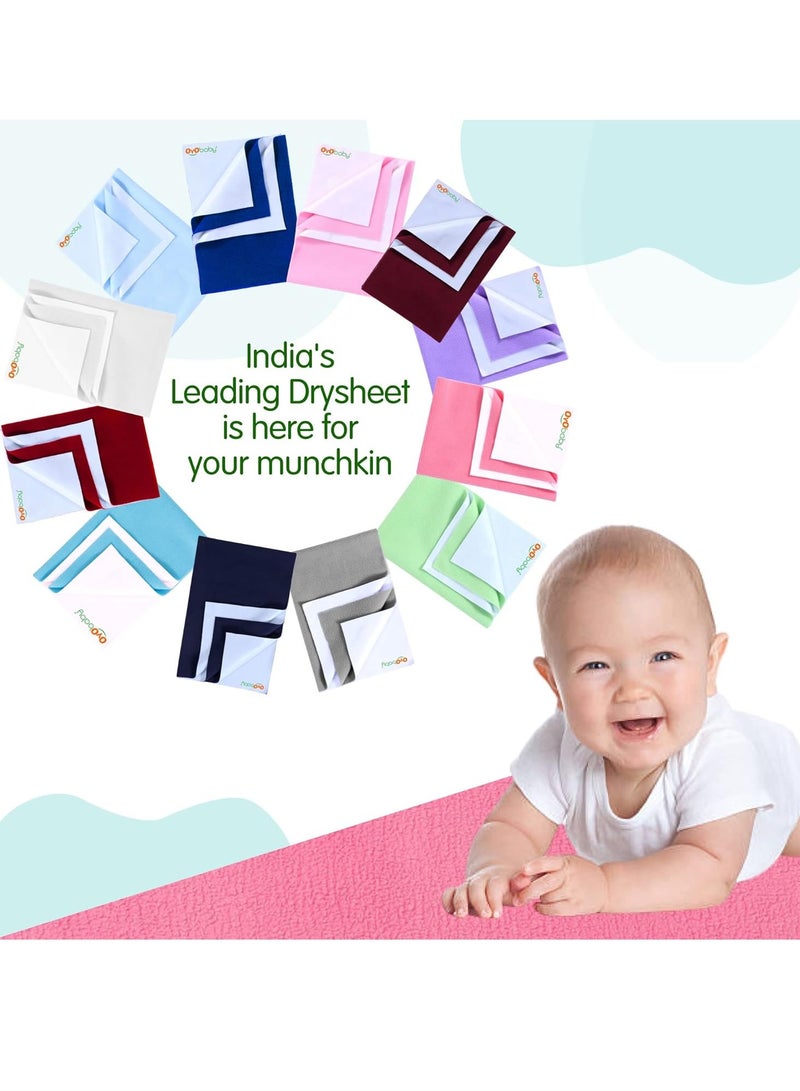 OYO BABY Extra Absorbent
  Waterproof Baby Dry Sheet Extra-Large Size (200x140cm) | Quick Dry Sheet for
  Bed Protector, Soft & Breathable | Plum - Image 5