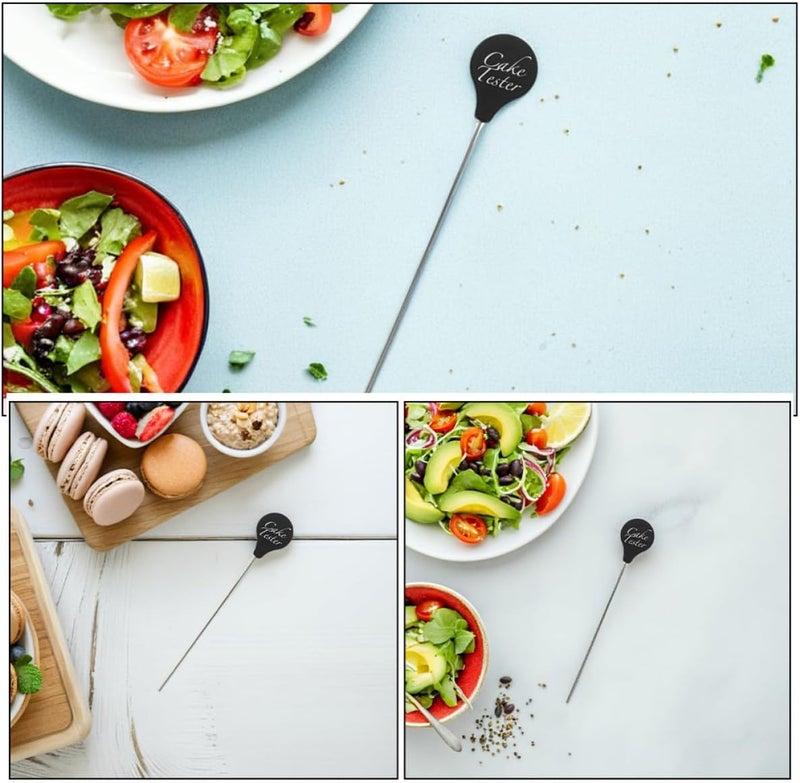 Metal Cake Tester Skewers 3pcs Stainless Steel Baking Tools for Cake, Bread, Muffin Doneness Testing Kitchen Accessories for Home and Bakery - Image 2