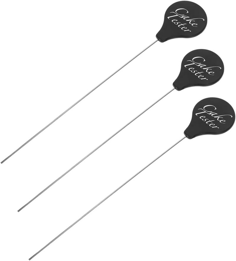 Metal Cake Tester Skewers 3pcs Stainless Steel Baking Tools for Cake, Bread, Muffin Doneness Testing Kitchen Accessories for Home and Bakery - Image 1