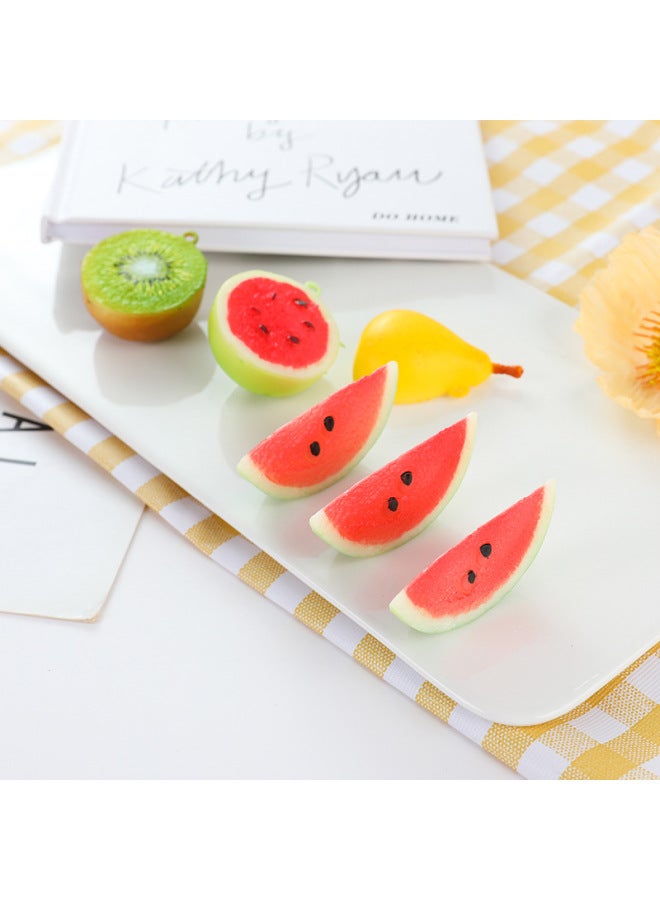Simulation Fruit Pendant Simulation Mini Half Fruit For Apple Watermelon Pitaya Kiwi Model Exclusive-Color:Half A Watermelon-Specifications:Model  - Image 4