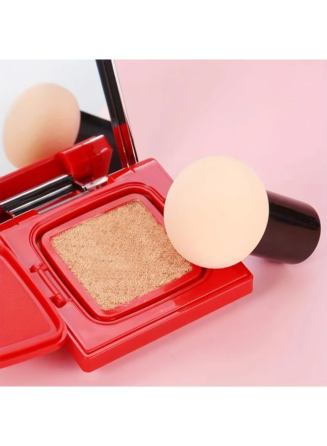 5 ألوان 5 قطع مجموعة إسفنج مكياج برأس عيش الغراب للاستخدام الجاف والرطب إسفنج مكياج للسفر - Image 3