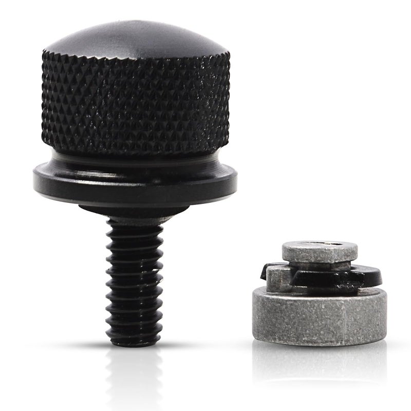 FOVPLUE QuickRelease Fender Seat Hardware Kit1420 Thread Seat BoltScrew and Nut Kit for Harley Softail FLT Touring Road glide Road King Street Glide Electra Glide Sportster XL DynaBlack