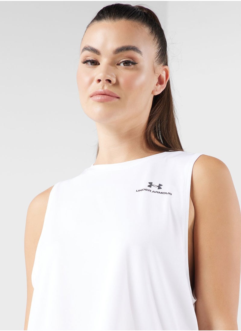 UNDER ARMOUR - Rush Energy Crop Tank Top - Image 1