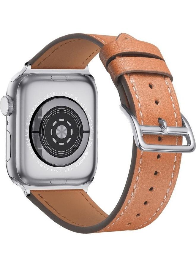 NIBEMINENT Ethnic Replacement Watchband for Apple Watch Series 1/2/3/4/5/6/7/SE 42/44/45mm Brown - Image 3