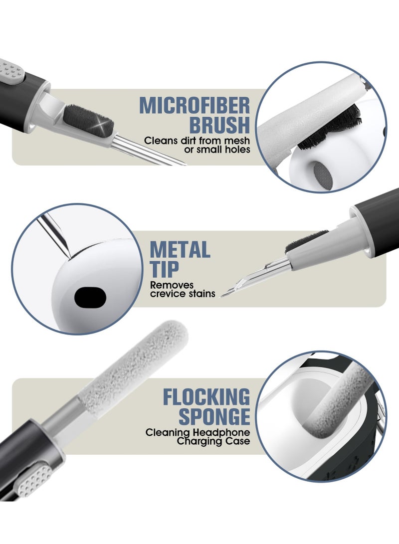 Arabest AirPods Pro 3 Case Cute with Cherry Blossom Keychain and Cleaning Kit, Soft Silicone Shockproof Flower Engraved Cover Compatible with AirPod Pro 3 Case Cover - Image 5