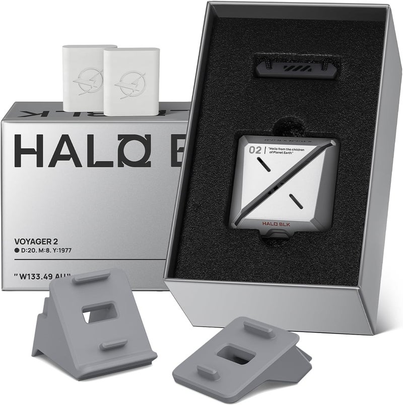 HALOBLK Car Air Freshener - White Peach Scent, Futuristic Style Aluminum Alloy Car Fragrance Diffuser with 2 Refills Designed for Tesla 2025-2021 Model Y Model 3 Accessories - Image 1