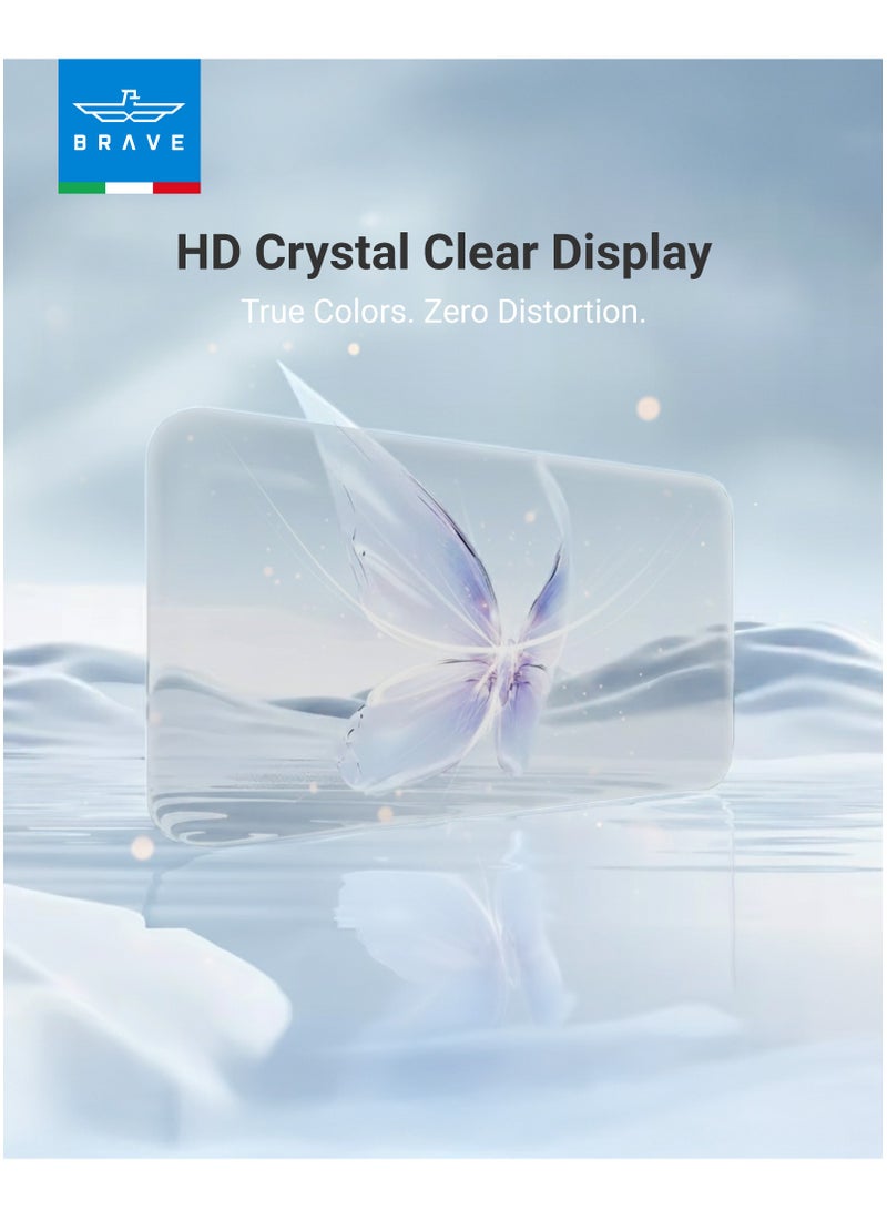 Brave iPhone 17 Pro Privacy HD Tempered Glass Screen Protector - Premium Privacy Protection, Edge-to-Edge Coverage, 9H Hardness, Ultra Scratch Resistant, Fingerprint Resistant, Smudge-Free, Smooth Touch, Face ID Compatible, Bubble-Free Installation with Tray, Thin & Premium Protection (Black) - Image 4