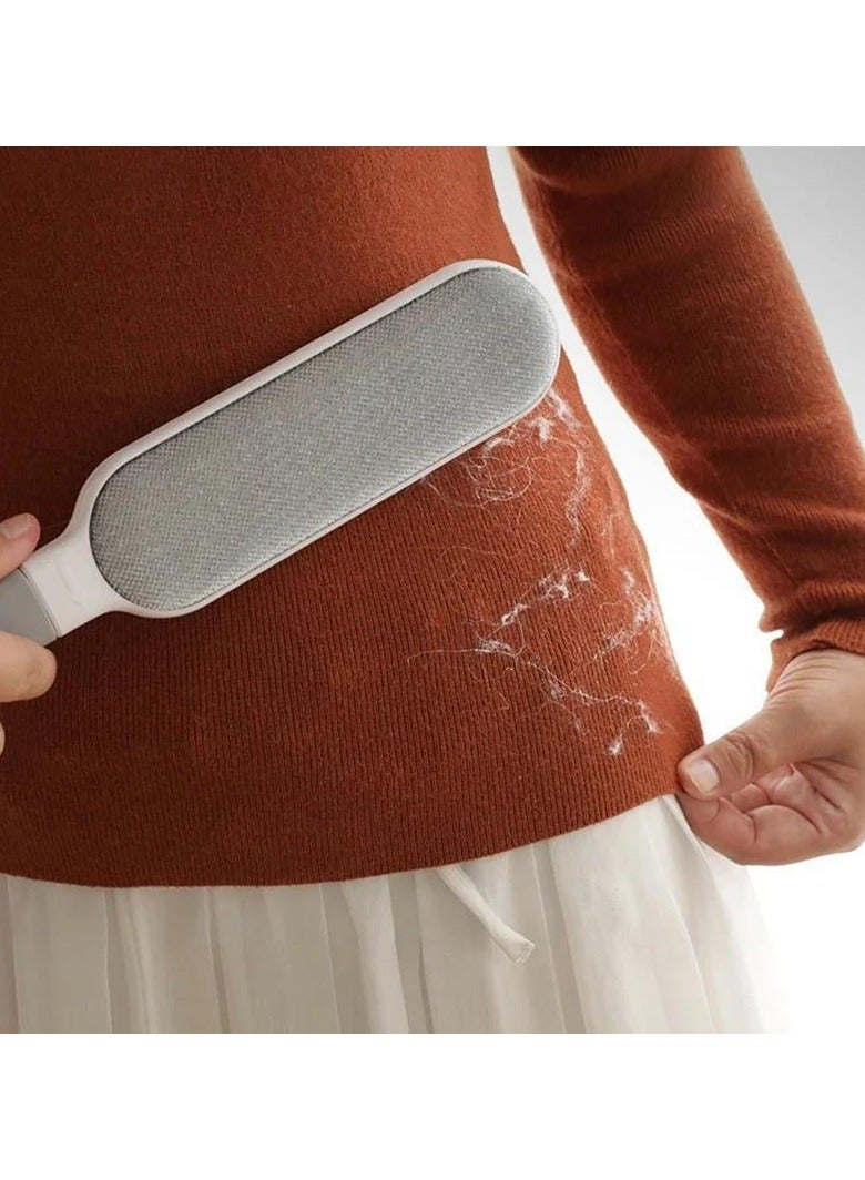 Reusable Lint Brush, Double-sided Pet Hair Removal Brush, Manual Electrostatic Sticky Lint Pet Hair Dust Brush, Carpet Pet Dog Cat Hair Remover Brush, For Clothing, Sofa, Furniture, Bedding, Carpet