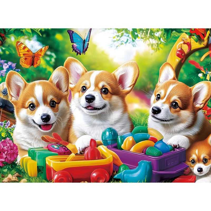 VOLUVOLU 300 Pieces Dog Puzzles for Adults Puppy and Toys Puzzle for Adults Children Seniors Retro Style Puzzle 300 Pieces Gift for Birthday Home Decor Fun for Family Entertainment205 15 in - Image 3