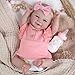 Aori Realistic Reborn Baby Dolls 20 Inch Lifelike Newborn Baby Girl Doll with Weighted Soft Body and Soft Vinyl Limbs with Pink Outfit Set for Cudding Perfect Christmas Birthday Gift for Girls - Image 4