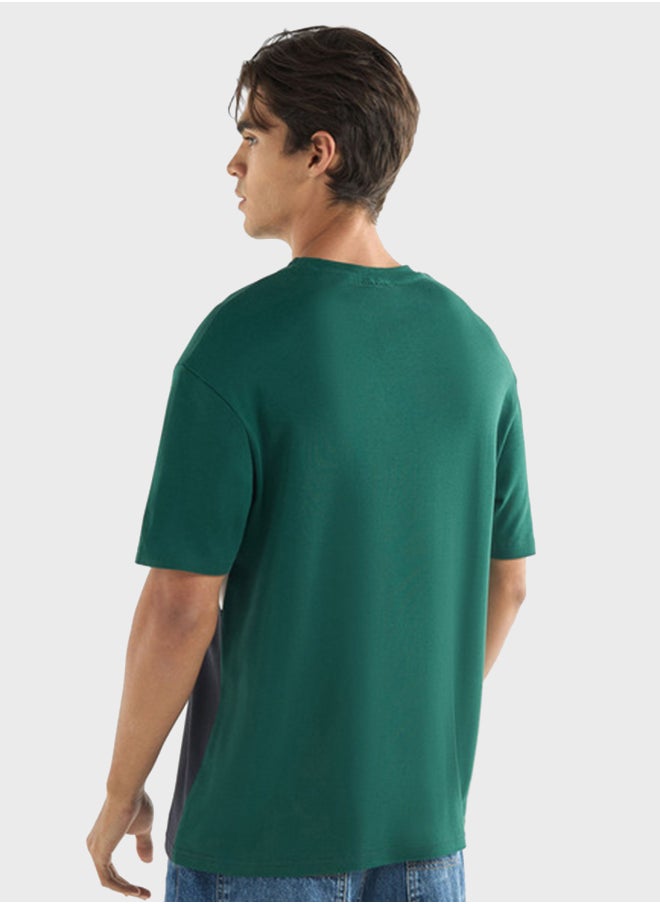 FAV Print T-Shirt With Short Sleeves  - Image 2