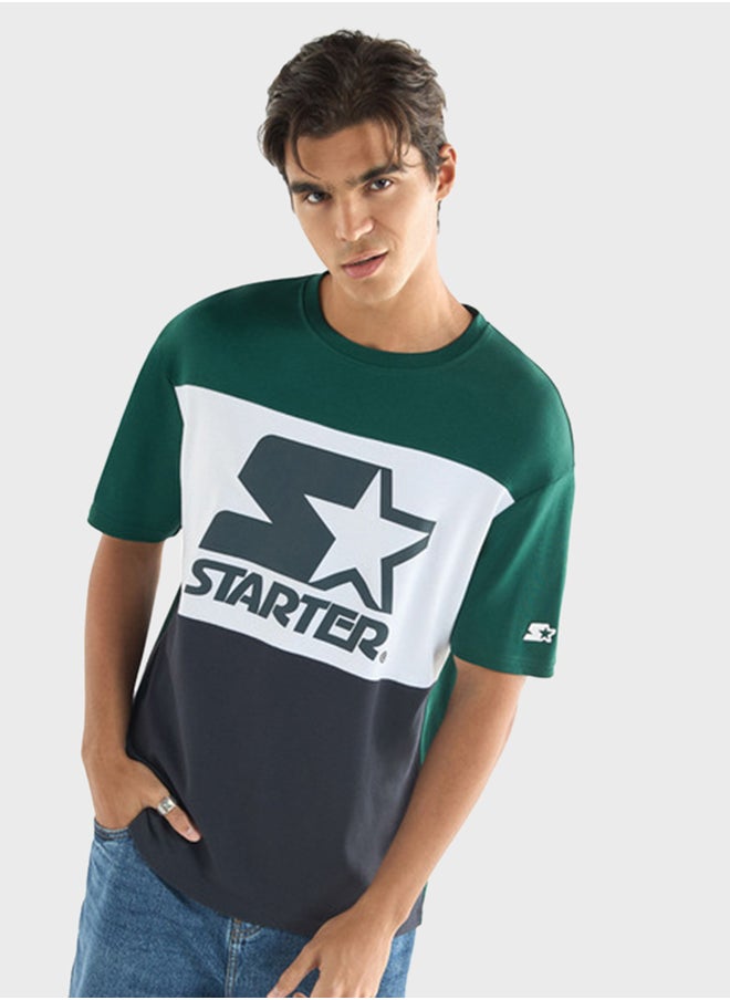 FAV Print T-Shirt With Short Sleeves  - Image 1