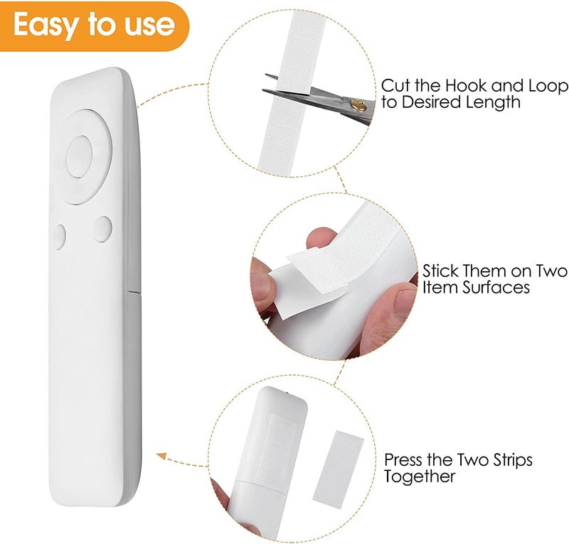 CE Hook and Loop Fastening Tape, 5 Yards/roll, 0.75 in, White - Image 3