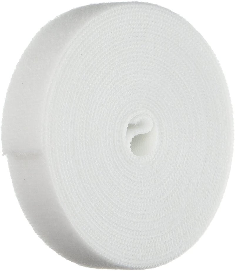 CE Hook and Loop Fastening Tape, 5 Yards/roll, 0.75 in, White - Image 1