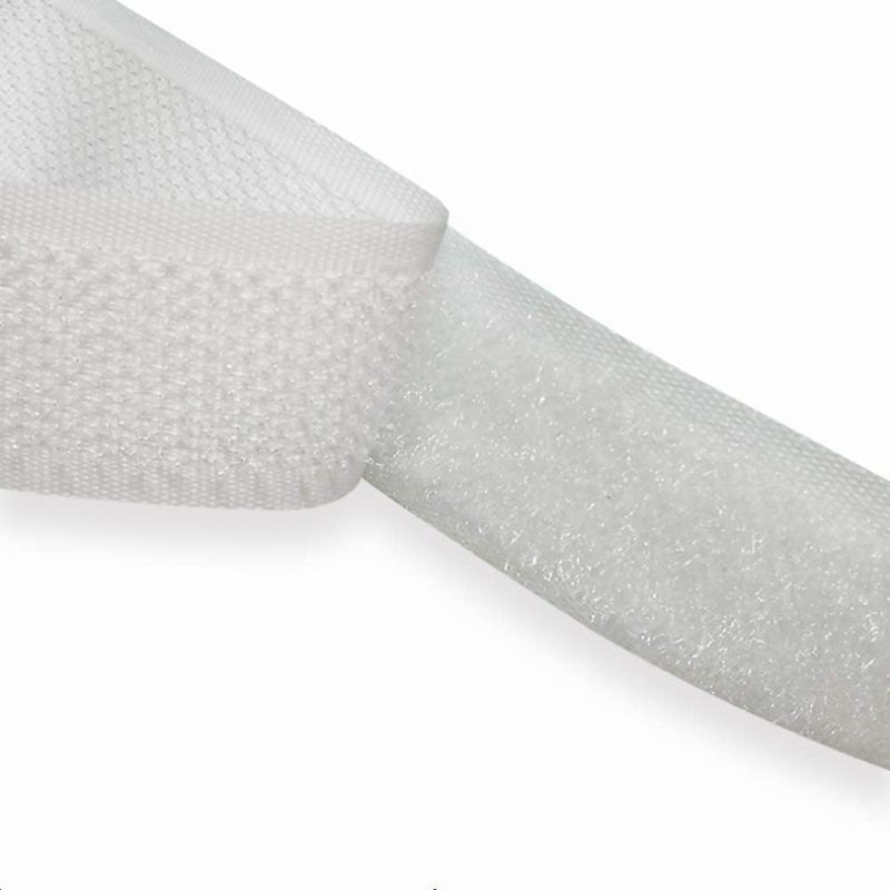 CE Hook and Loop Fastening Tape, 5 Yards/roll, 0.75 in, White - Image 2