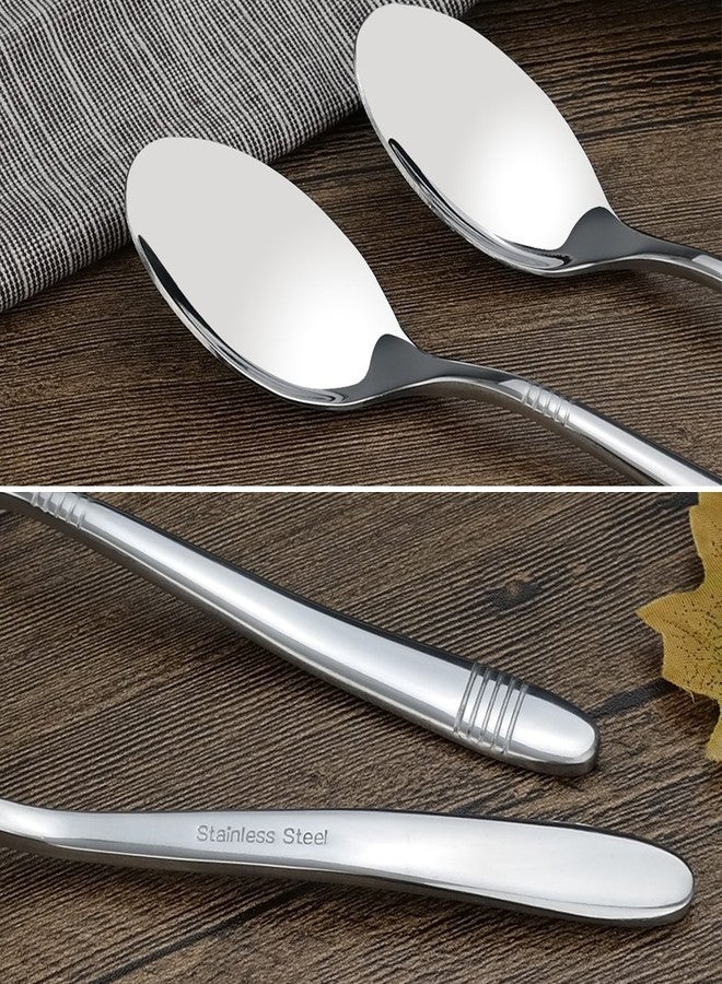 Begale 12-Piece Stainless Steel Dessert Spoons, Small Spoon - Image 2