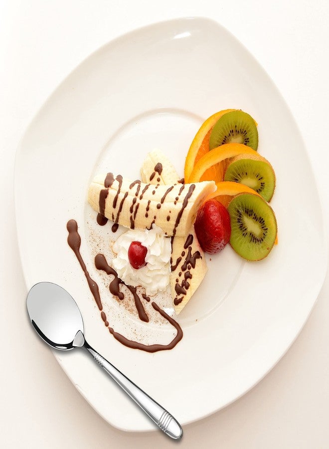 Begale 12-Piece Stainless Steel Dessert Spoons, Small Spoon - Image 4