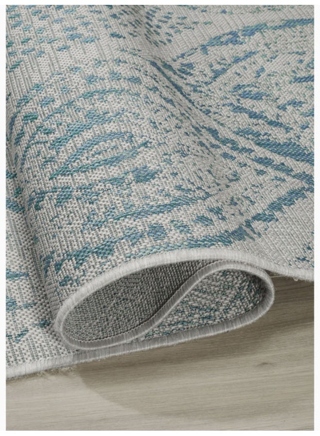 Chateaux Aqua Area Rug for Home Decor - Image 4