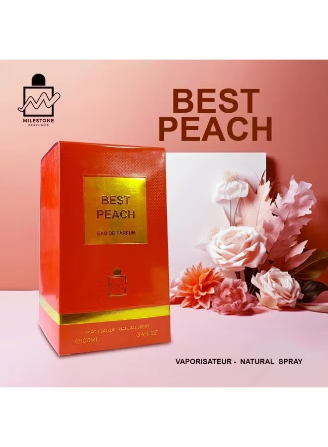 Milestone Best Peach Unisex EDP 100ml - Image 3