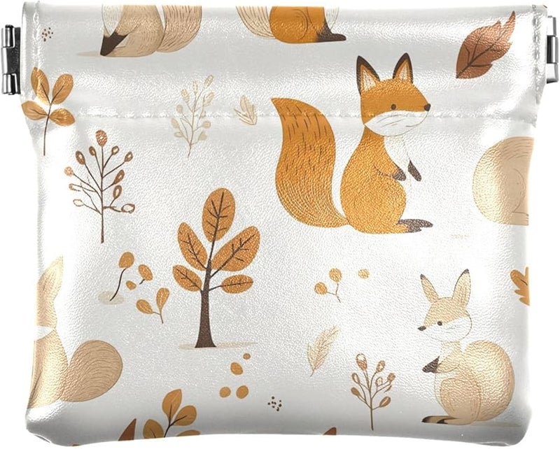 Soft PU Leather Mini Coin Purse Change Pouch Wallet Snap Closure Waterproof Organizer - Image 1