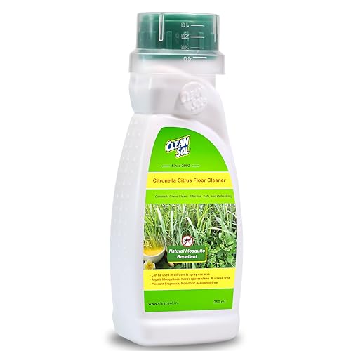 Cleansol Citronella Citrus Floor Cleaner Liquid – Natural Disinfectant & Eco-Friendly | Pet-Safe Multipurpose Herbal Floor Cleaner | Keeps Mosquitoes Away | 250ml - Image 2
