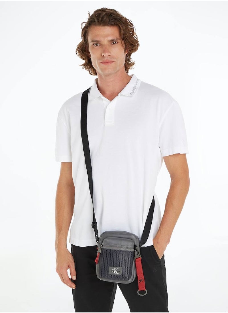 Calvin Klein Jeans Men's Reporter Bag - Polyester, Gray  - Image 3