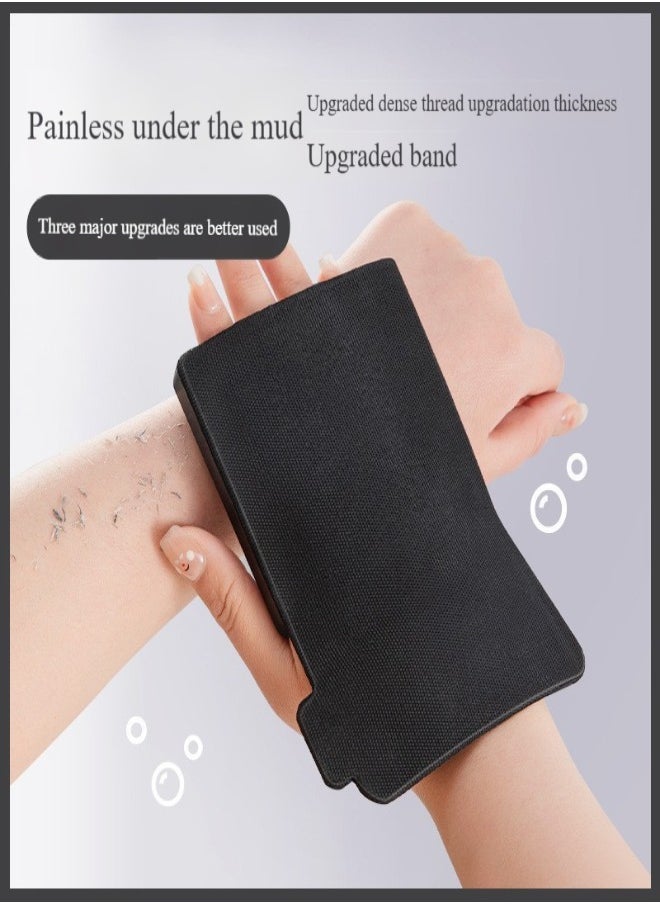 Healife Luffa Bath Gloves Black Regular, Exfoliating & Body Cleansing Bath Gloves  - Image 2