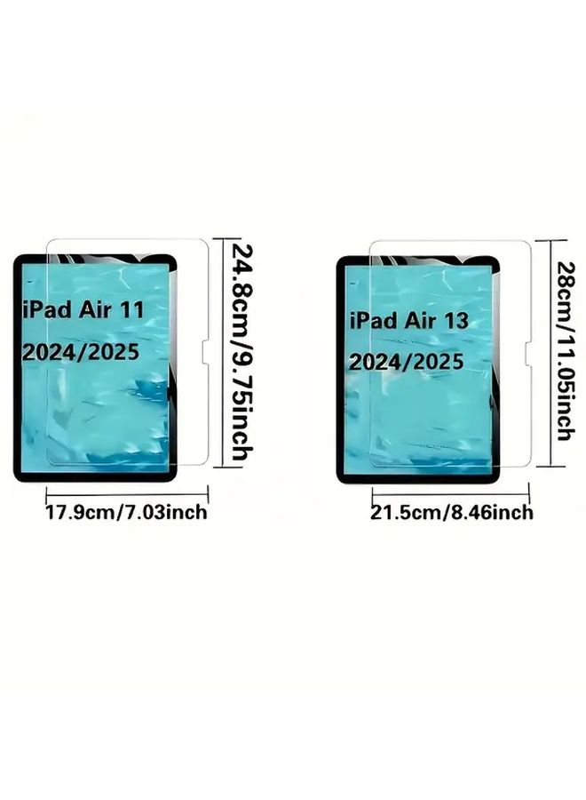 iPad Pro M4 13 Inch Tempered Glass Screen Protector 9H Hardness HD Scratch Resistant Pack of 2 - Image 2