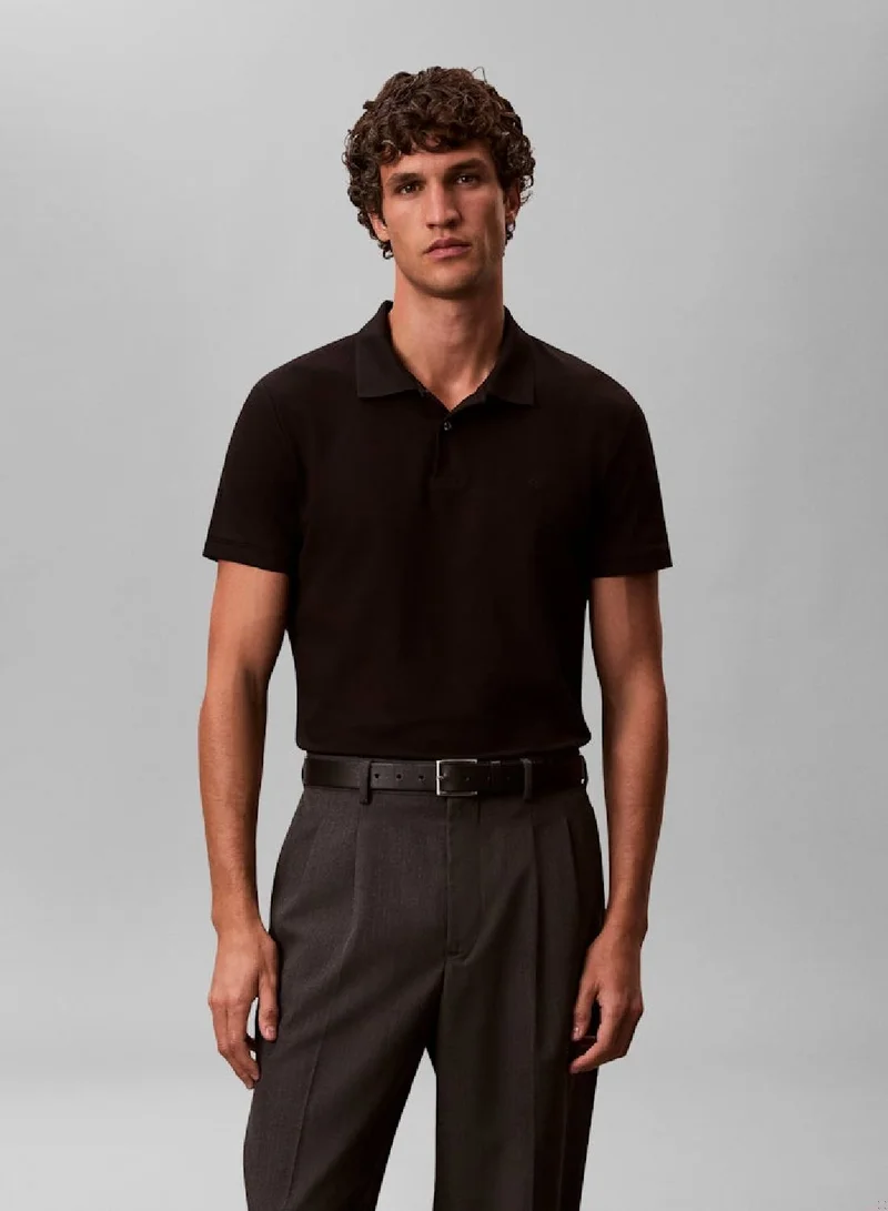 CALVIN KLEIN Supima Cotton Slim Refined Pique Polo Shirt