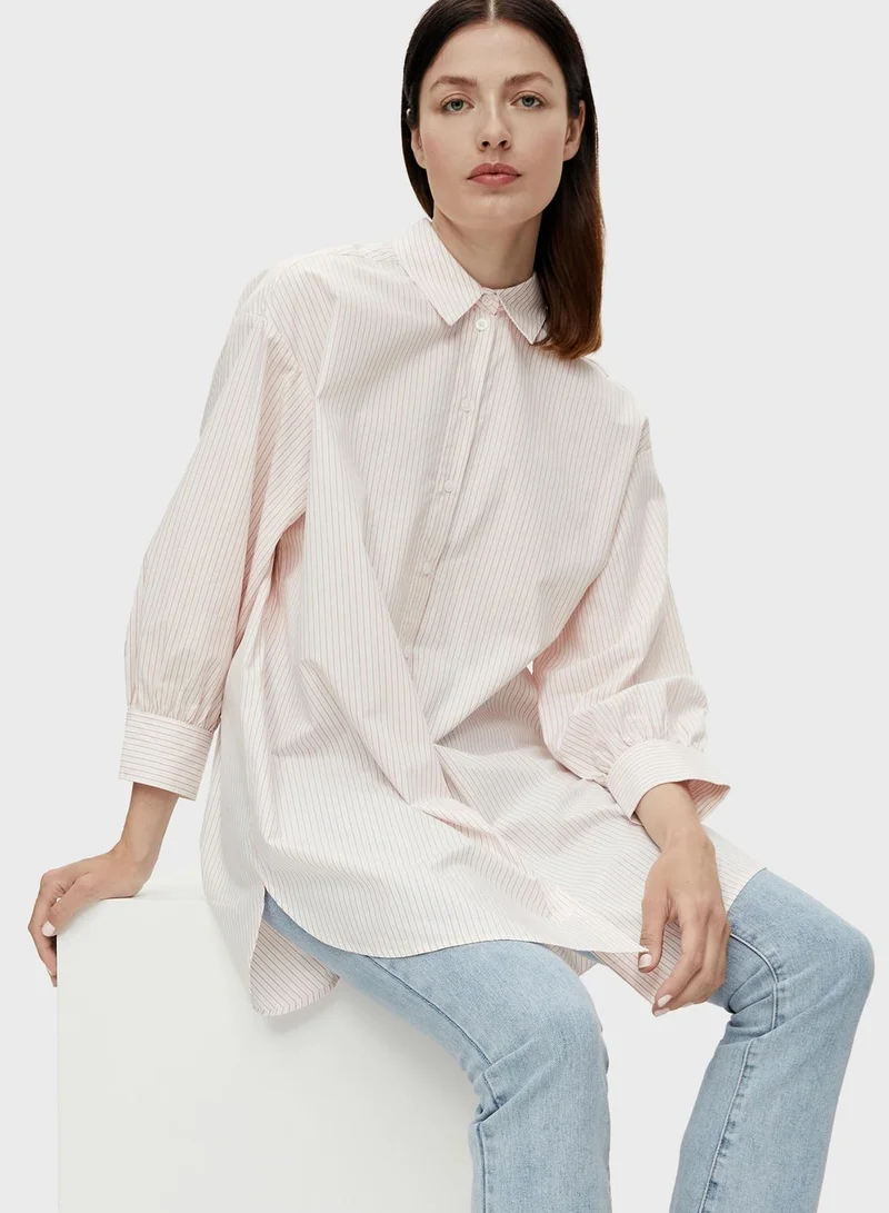 Object Button Down Longline Shirt