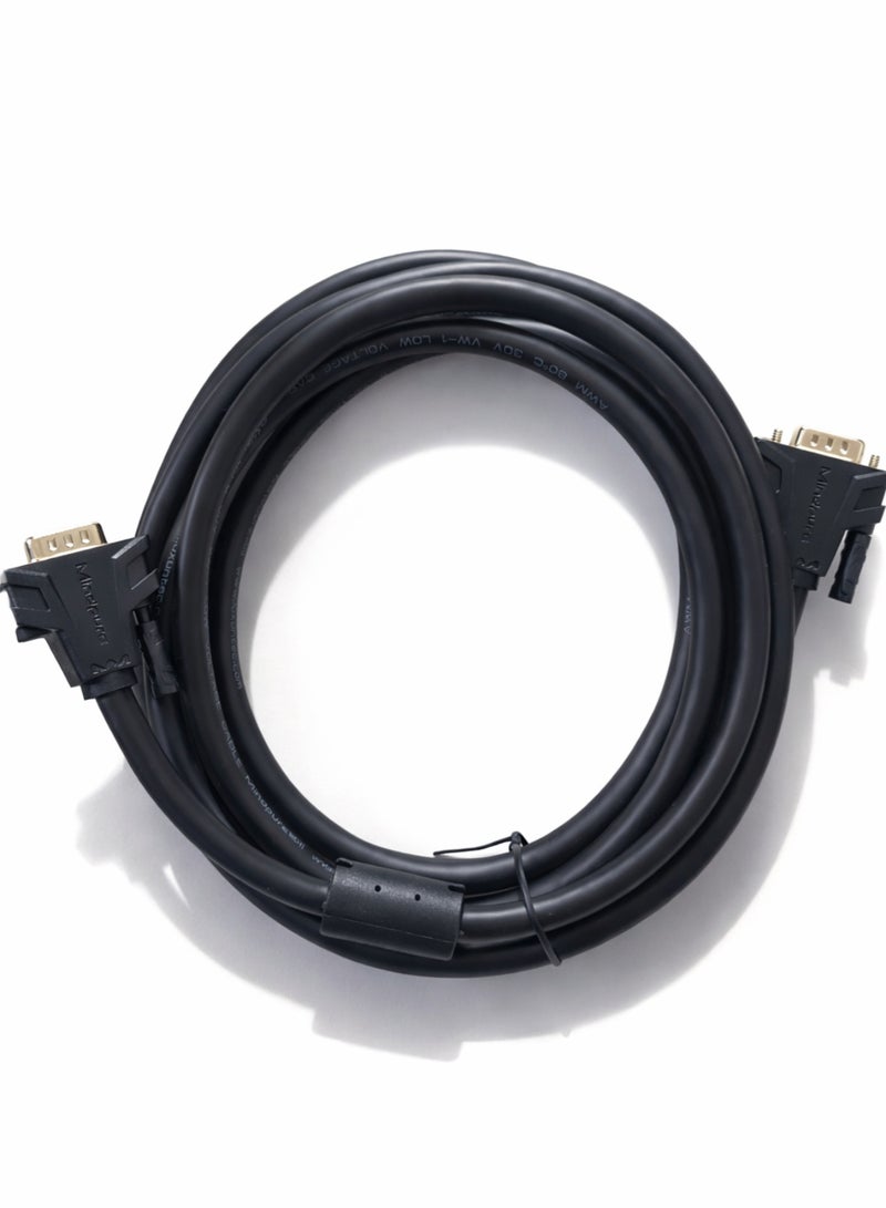 مينديبوريت كابل Mindpure VGA بطول 3 متر مع حلقات فيريت (مانع للتداخل)، كابل شاشة VGA إلى VGA (ذكر إلى ذكر)، يدعم 1080p، متوافق مع الكمبيوتر واللابتوب والبروجكتور والشاشات - Image 4