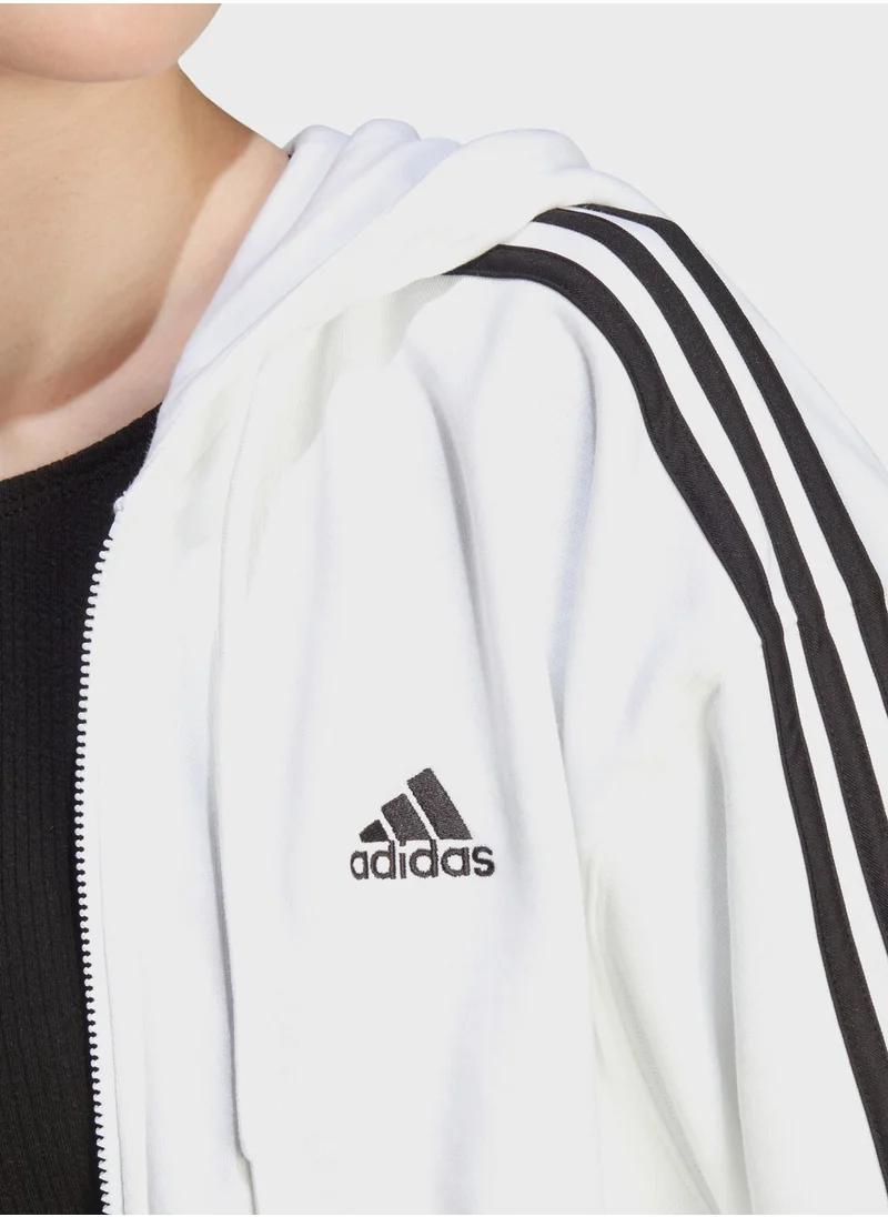 Adidas 3 Stripes French Terry Hoodie
