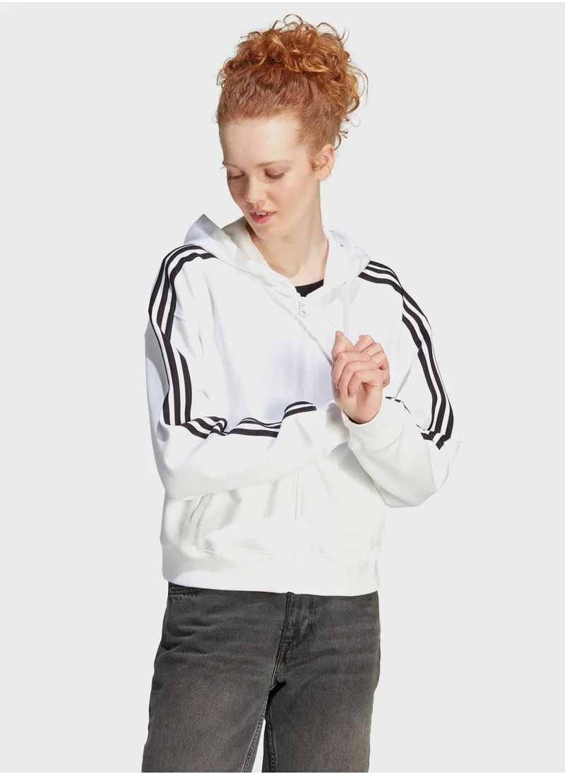 Adidas 3 Stripes French Terry Hoodie